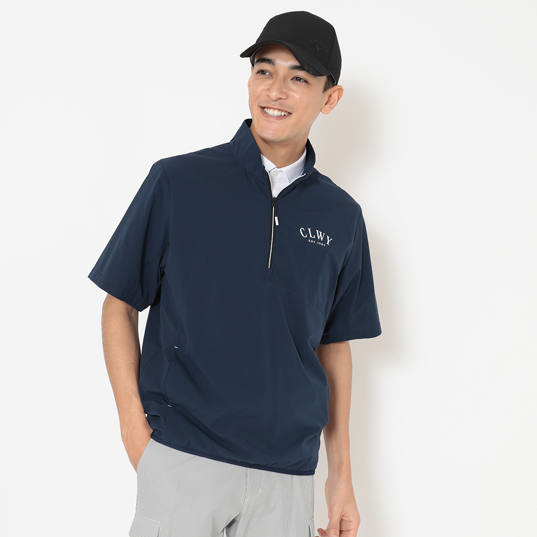 B新品 CALLAWAY 8WAYストレッチミニドット 撥水 ブルゾン L 8WAYストレッチ撥水半袖ブルゾン ※4Lサイズあり (MENS)