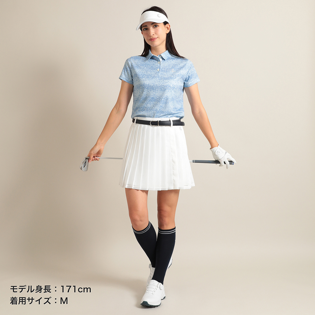 スモールフラワープリントクールマックスカノコシャツ (WOMENS)