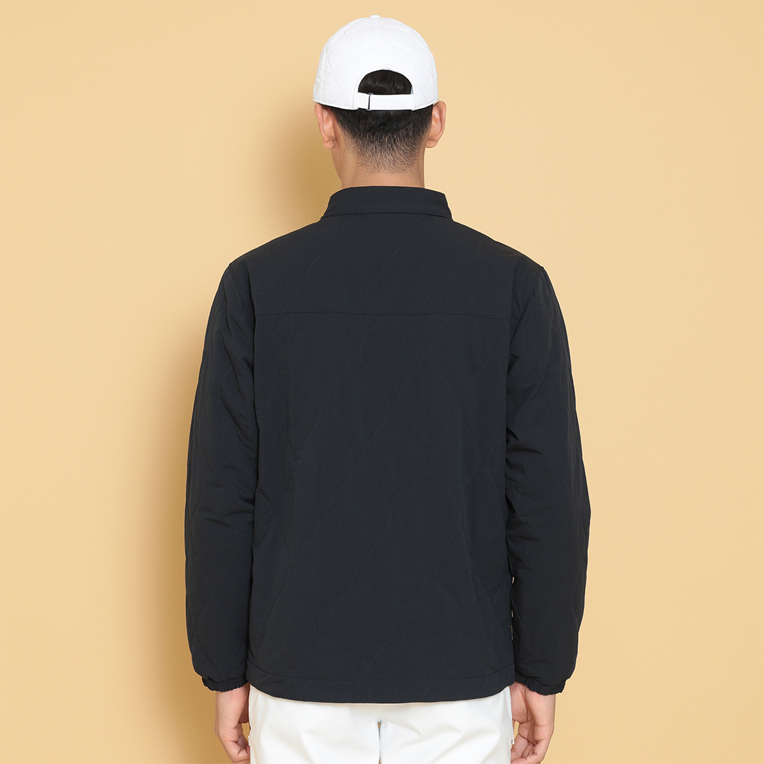 8WAYストレッチ シワポリエステル中綿撥水コーチジャケット (MENS)