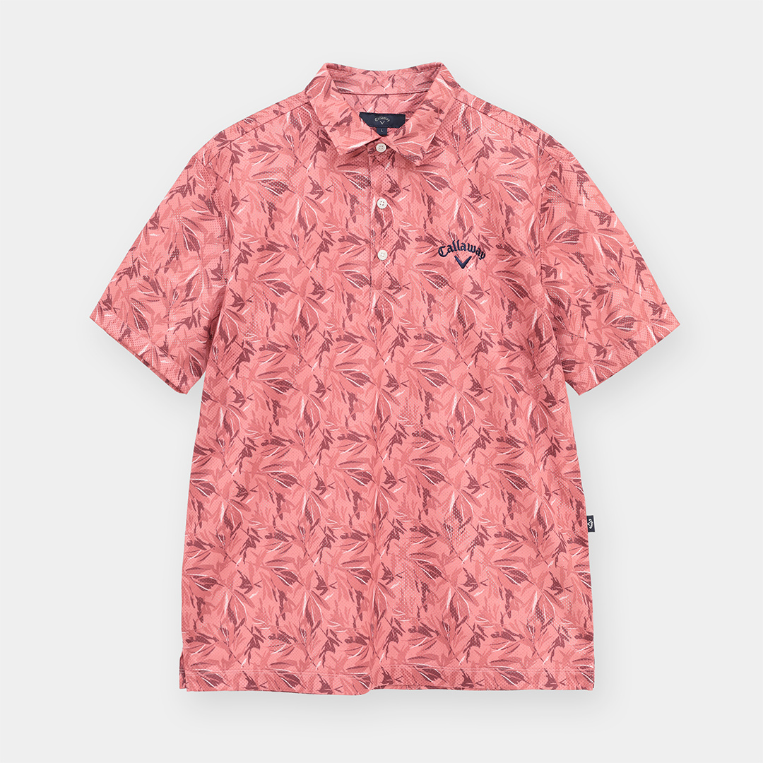 かざあなメッシュボタニカル柄半袖シャツ ※4Lサイズあり (MENS)