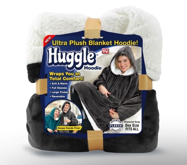 Huggle Hoodie, Gray (ONHOODGY) photo