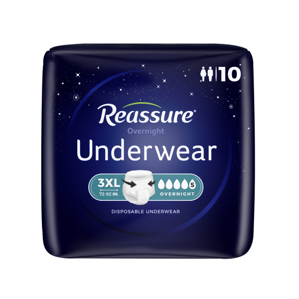 Reassure Overnight Underwear, 3XLarge - 80/case (ROU3XL2 Health & Beauty Health Care Incontinence Aids) photo