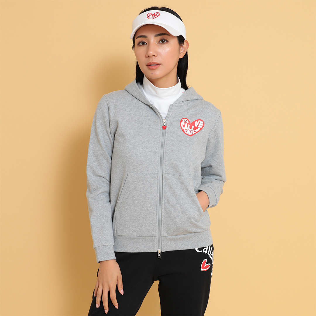 Callaway ラブキャロウェイ スウェットパーカー　ブラック　L 完売品 キャロウェイ ラブキャロウェイ スウェットパーカー WOMENS C25117220