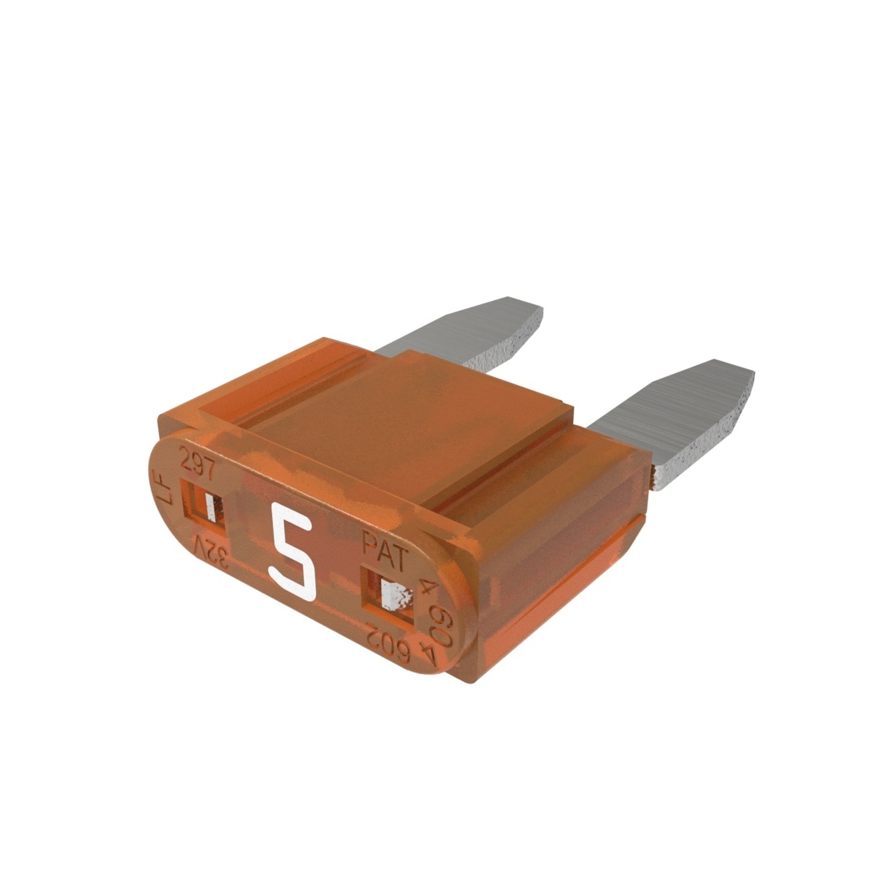 AUTOMOTIVE MINI FAST-ACTING BLADE TYPE FUSE 5-PIECE BOX 5 AMP