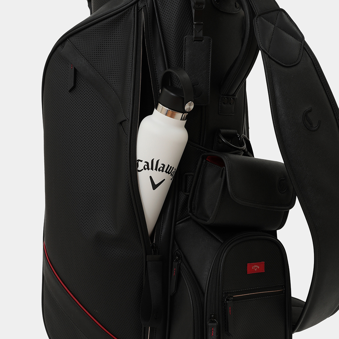 パンチング合皮スタンド式キャディバッグ (MENS)