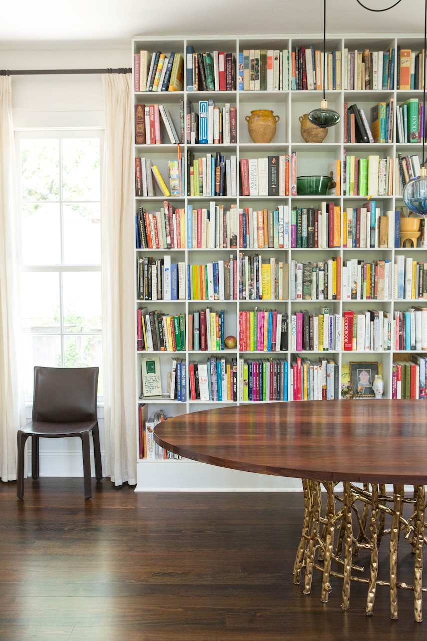 Rachel designed this dining room to include the client's massive collection of cookbooks. "The client was a food writer and is the ultimate "foodie", says Rachel. Rachel designed this dining room to include the client's massive collection of cookbooks. "The client was a food writer and is the ultimate "foodie", says Rachel.