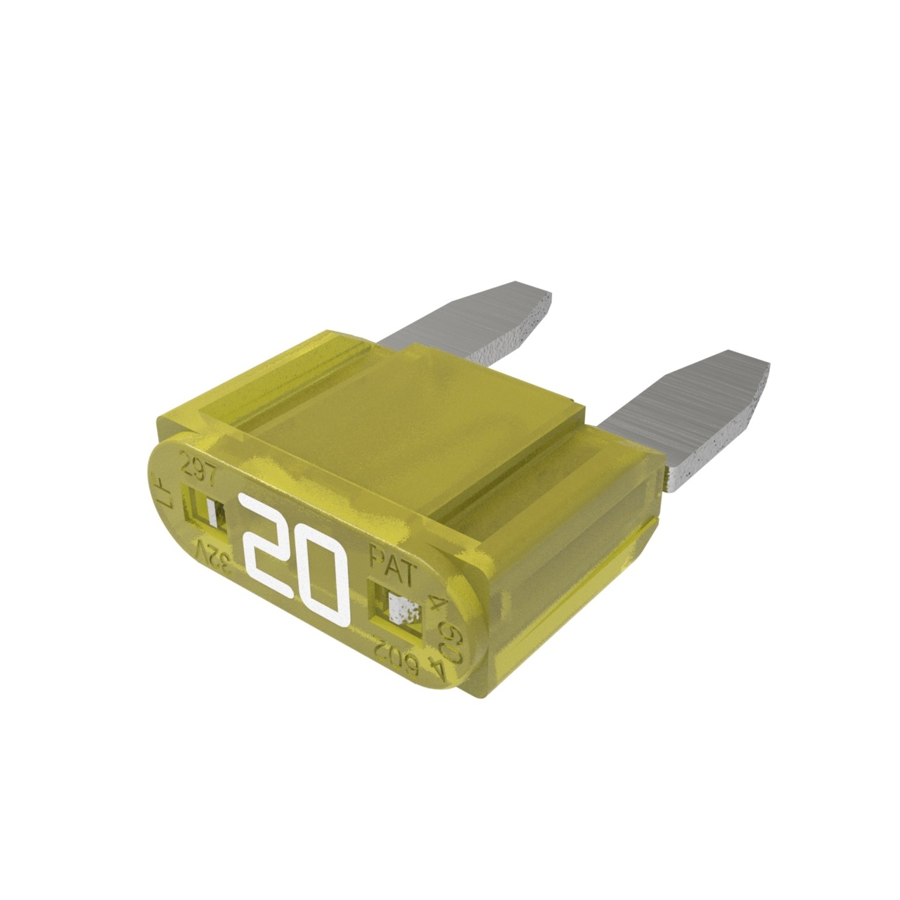 AUTOMOTIVE MINI FAST-ACTING BLADE TYPE FUSE 5-PIECE BOX 20 AMP