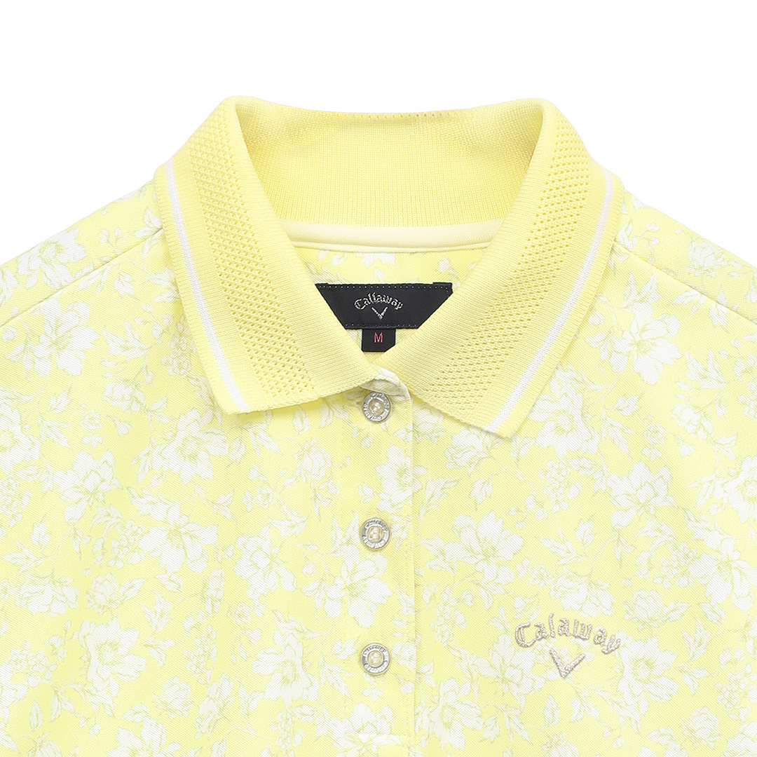 Callaway レディース ポロシャツ L 花柄　キャロウェイ 楽天市場】CALLAWAY キャロウェイ 半袖ポロシャツ 花柄 ブルー系