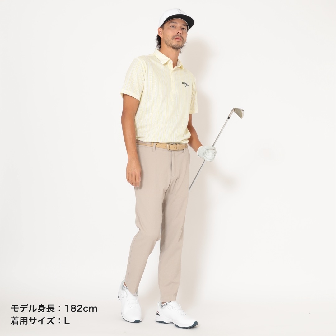 8WAYストレッチ麻タッチパンツ (MENS)