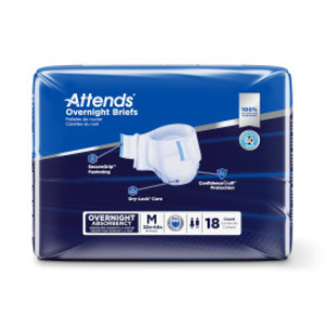 Attends Overnight Briefs, Medium - 36/case (ATEWBMS Health & Beauty Health Care Incontinence Aids) photo