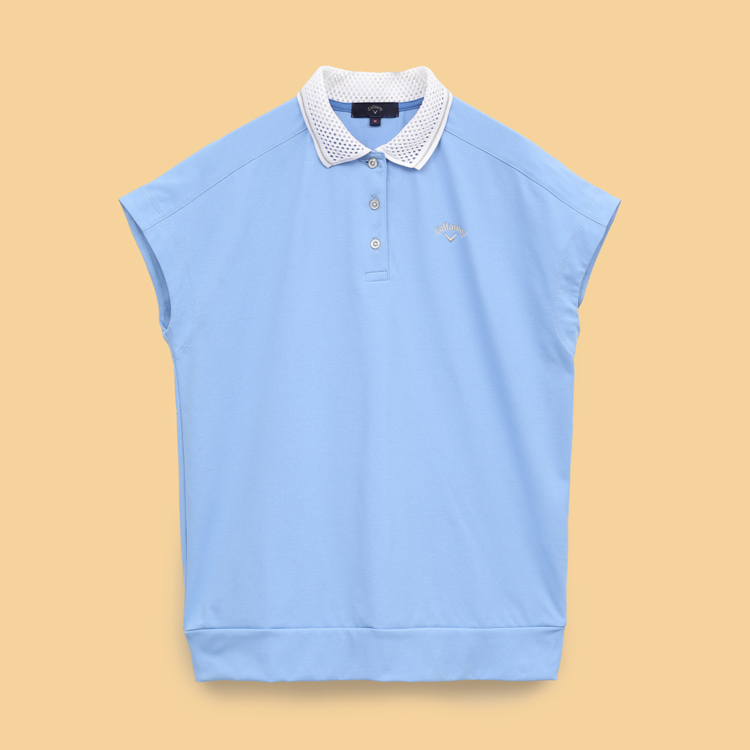 3℃裏クールフレンチスリーブポロシャツ (WOMENS)
