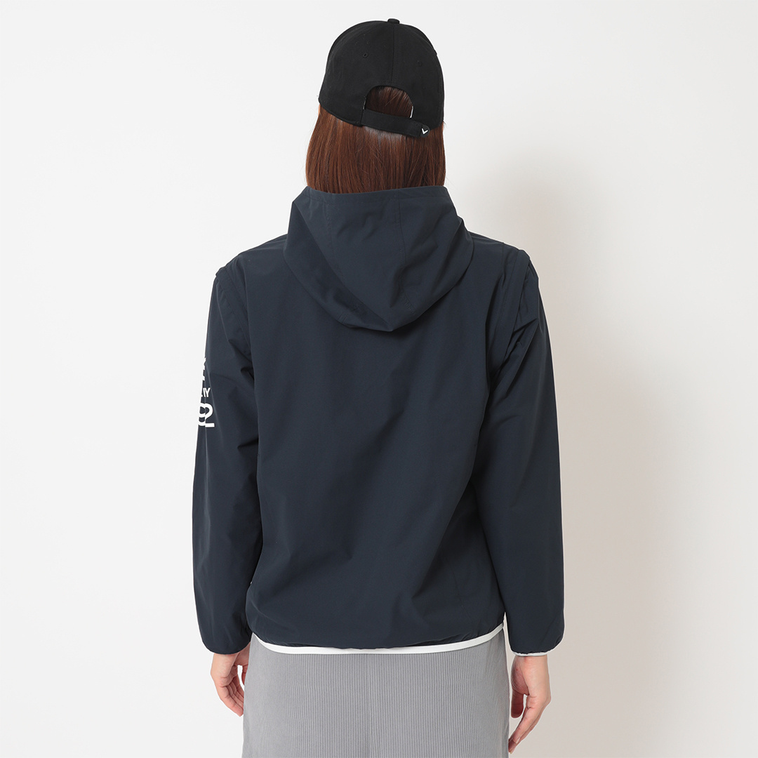 ポリエステルリップ2WAY撥水ブルゾン (WOMENS)