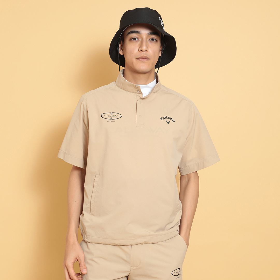 8WAYストレッチ 半袖プルオーバーブルゾン (MENS)