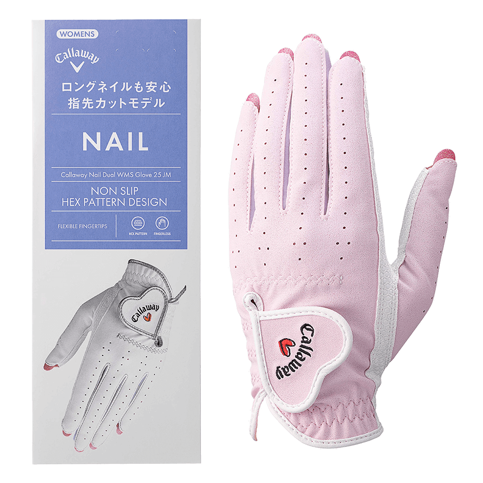 キャロウェイ ネイル デュアル グローブ ウィメンズ 25 JM（両手用）