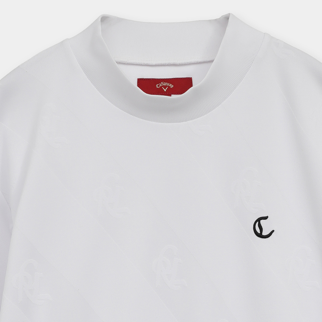 ロゴジャカードモックネックシャツ (MENS)