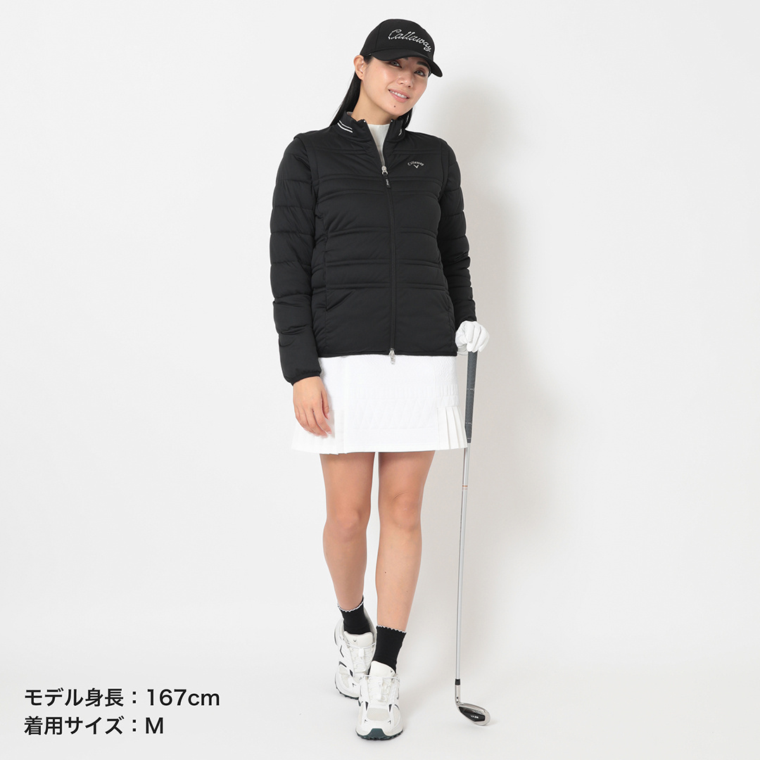 スターストレッチ2WAYフルジップ中綿ブルゾン (WOMENS)