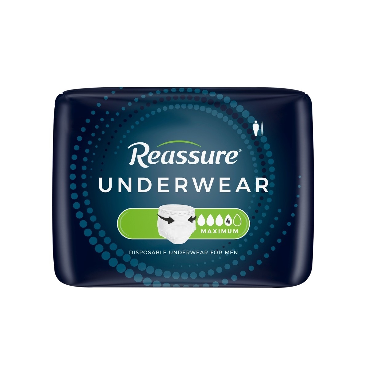 Reassure Maximum Underwear for Men, XX-Large - 48/Case (REMMX2XL Health & Beauty Health Care Incontinence Aids) photo