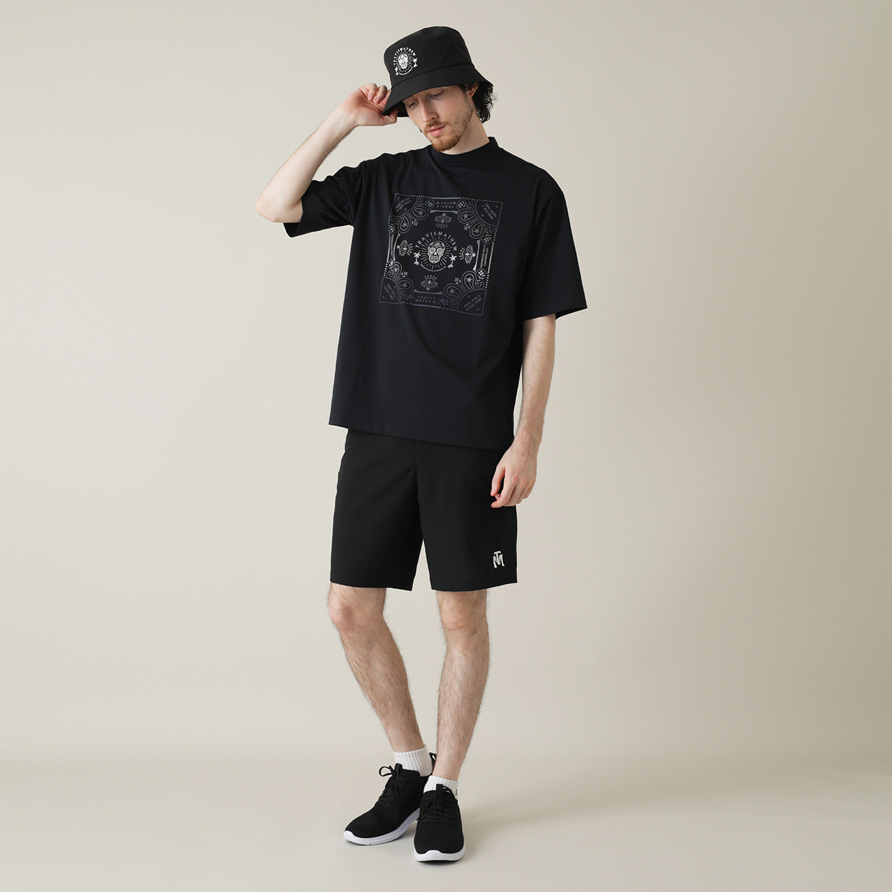 リラックスシルエット プリント 半袖Tシャツ(MENS)