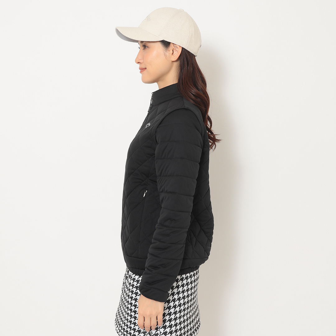 キャロウェイ⭐︎スターストレッチ袖取り外し　中綿ブルゾンL スターストレッチ袖取り外し中綿ブルゾン (WOMENS)