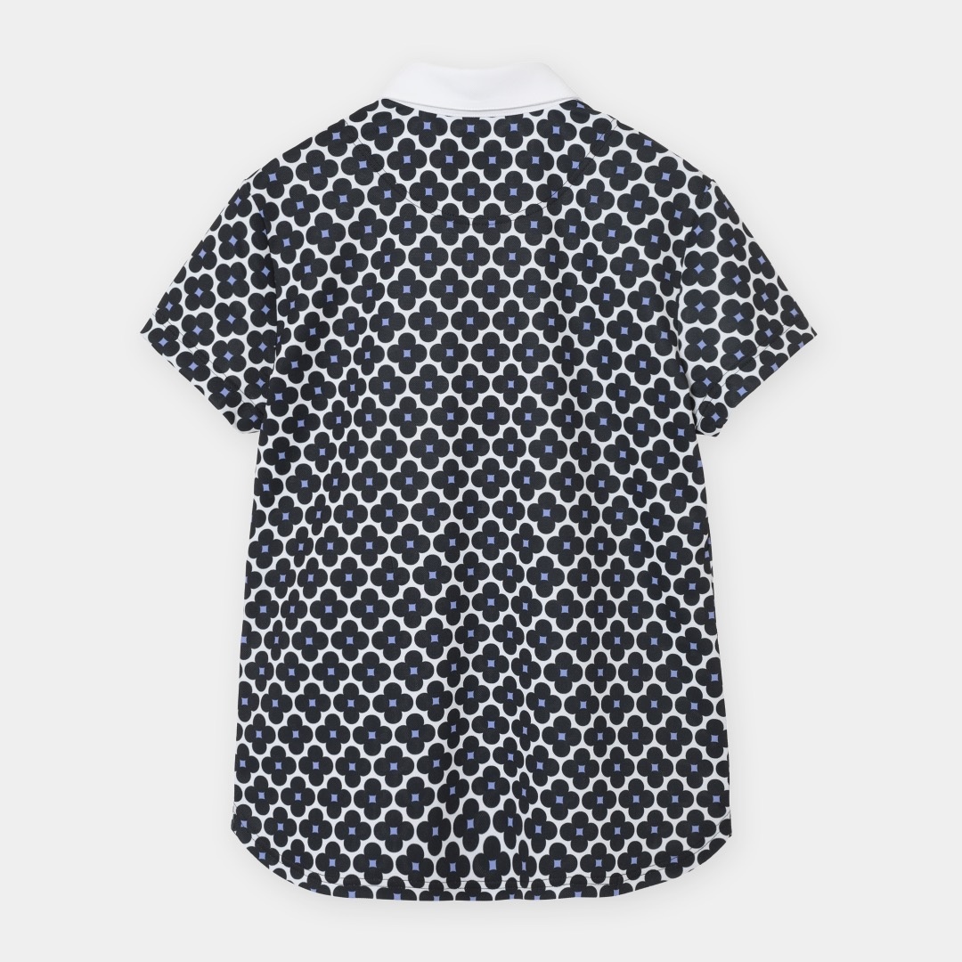 河本結プロ着用】レトロフラワープリント半袖シャツ (WOMENS)