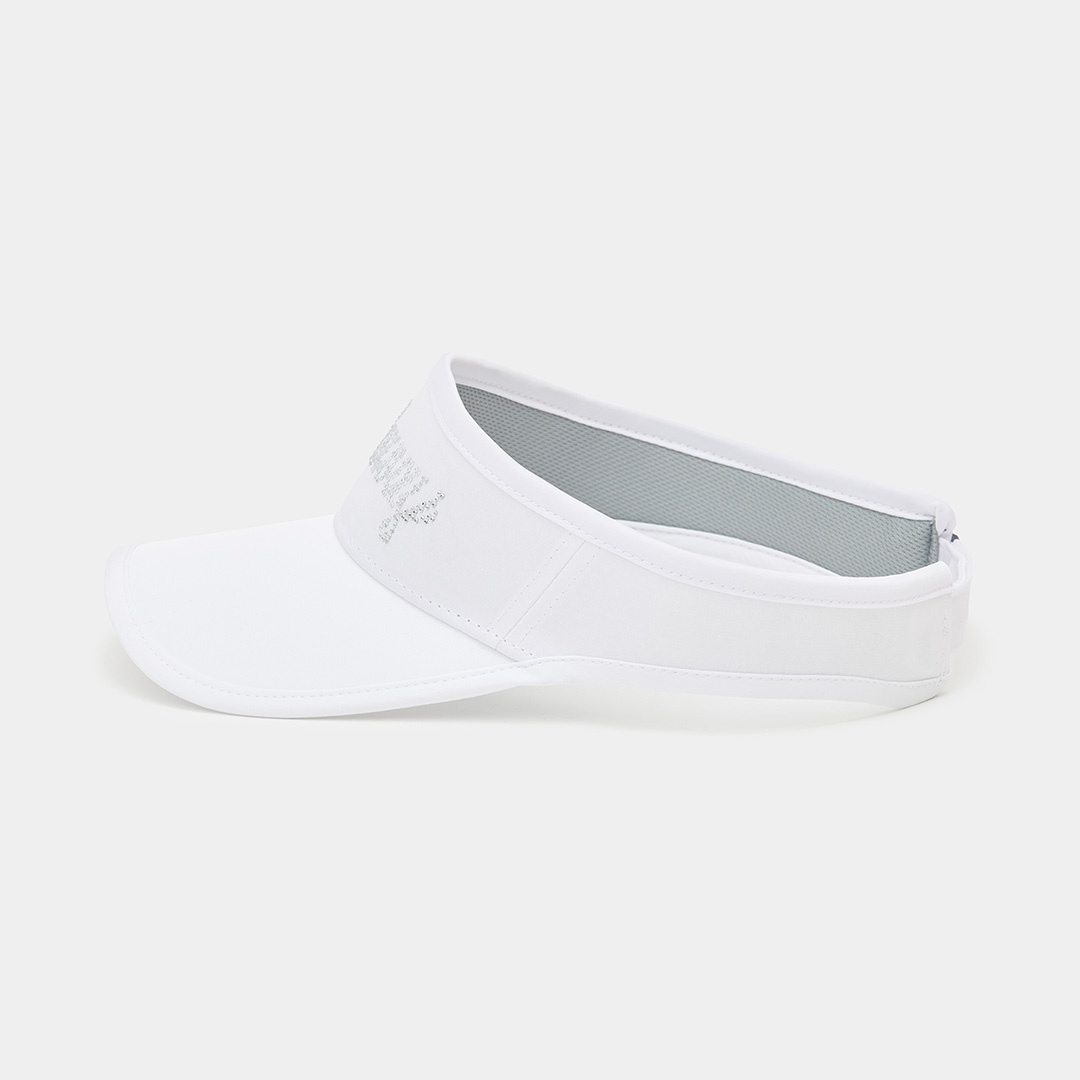 ラインストーンロゴバイザー (WOMENS)
