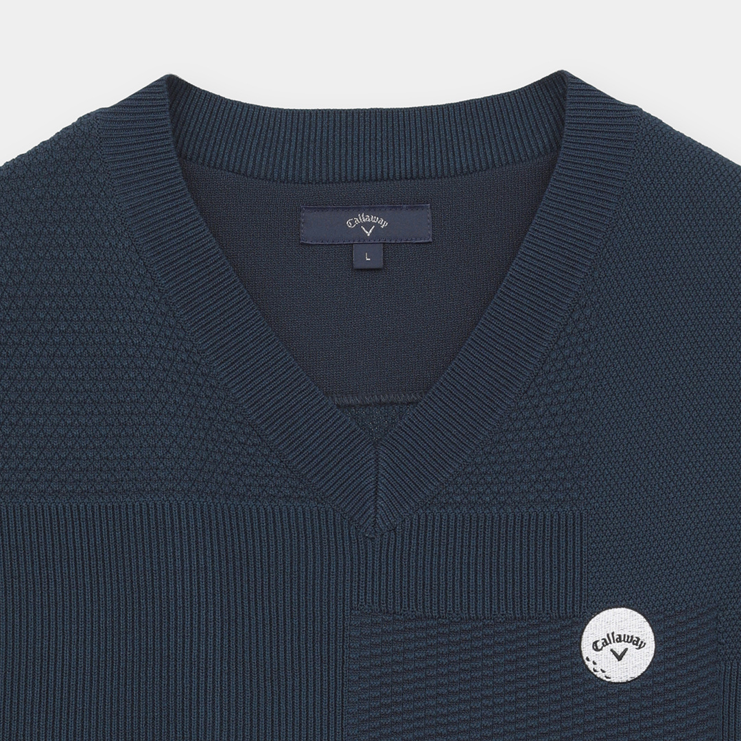 リンクス編みニットベスト (MENS)