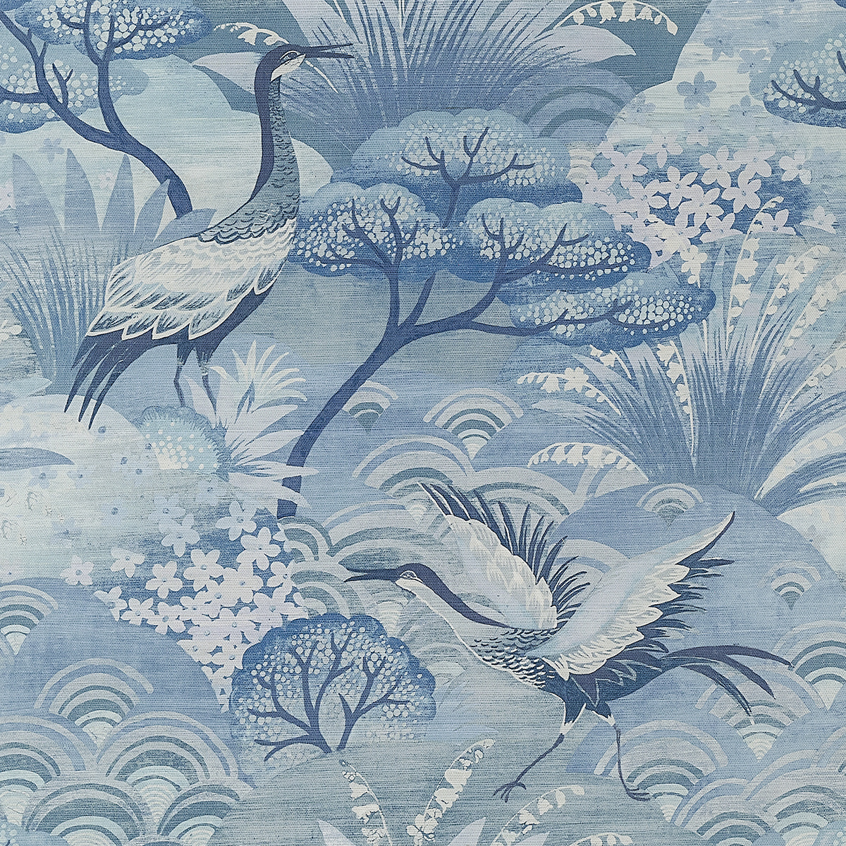 Fable in Enchanted Blues on Manila Hemp | Phillip Jeffries