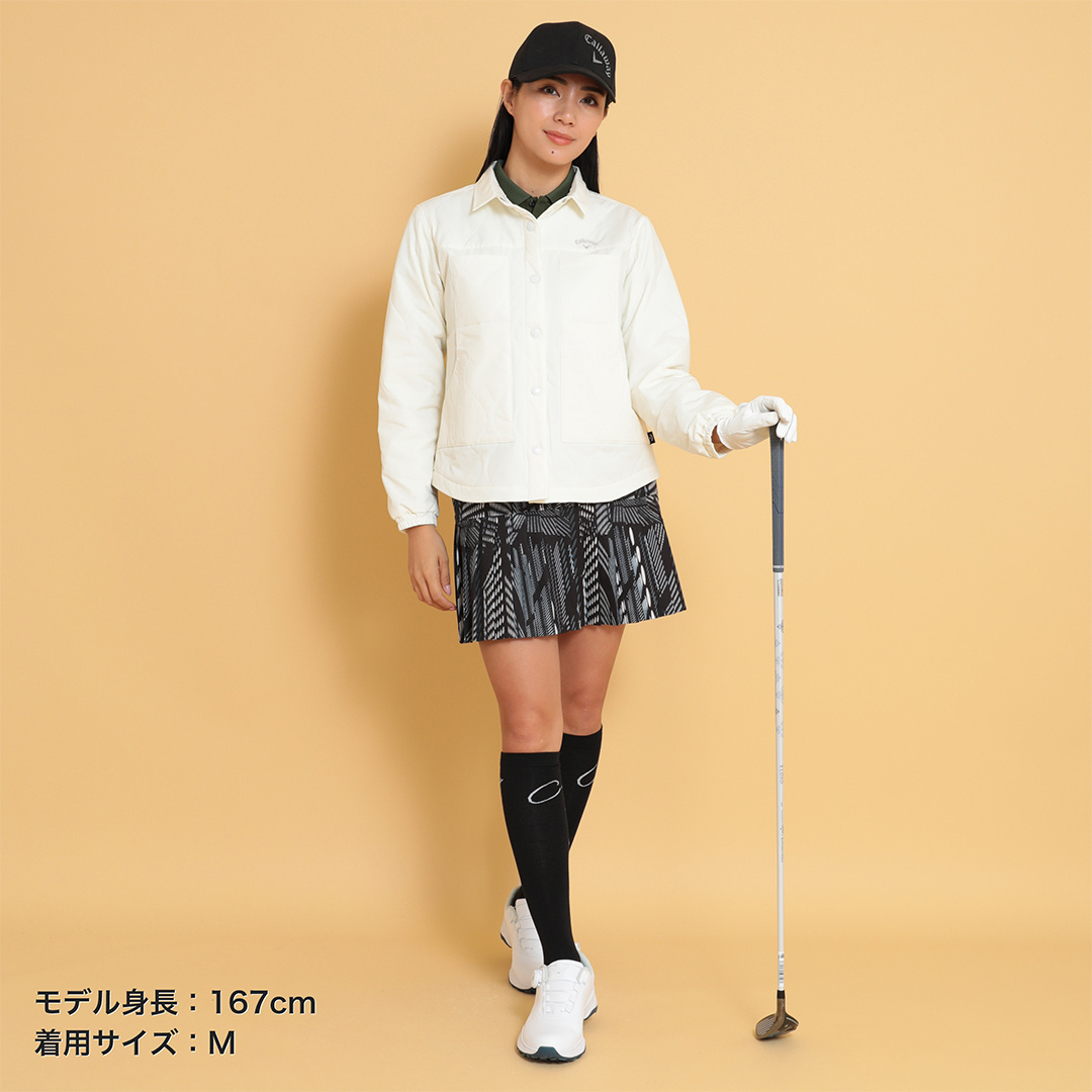【定価 ￥23,100】 キャロウェイ ストレッチ 中綿キルトジャケット S 8WAYストレッチ 中綿キルト撥水ジャケット (WOMENS)