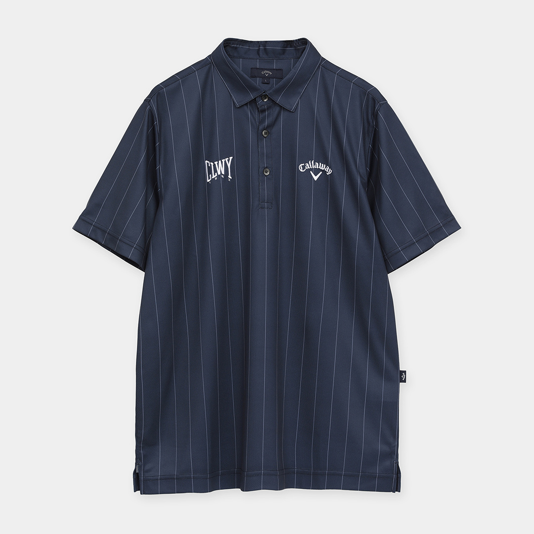カノコストライプ半袖シャツセットインナー付き (MENS)