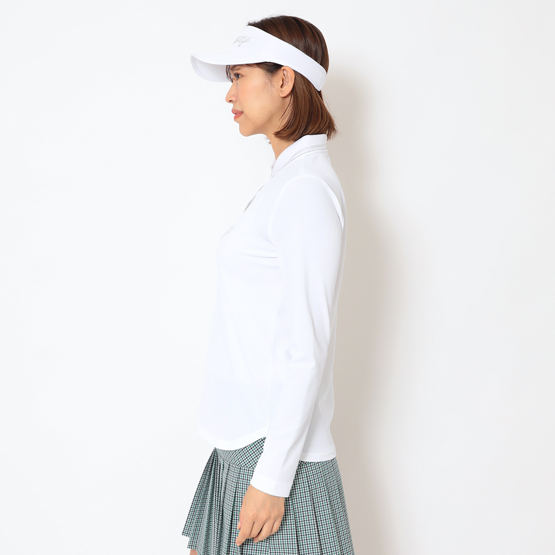 ポリエステルカノコ長袖ポロシャツ (WOMENS)
