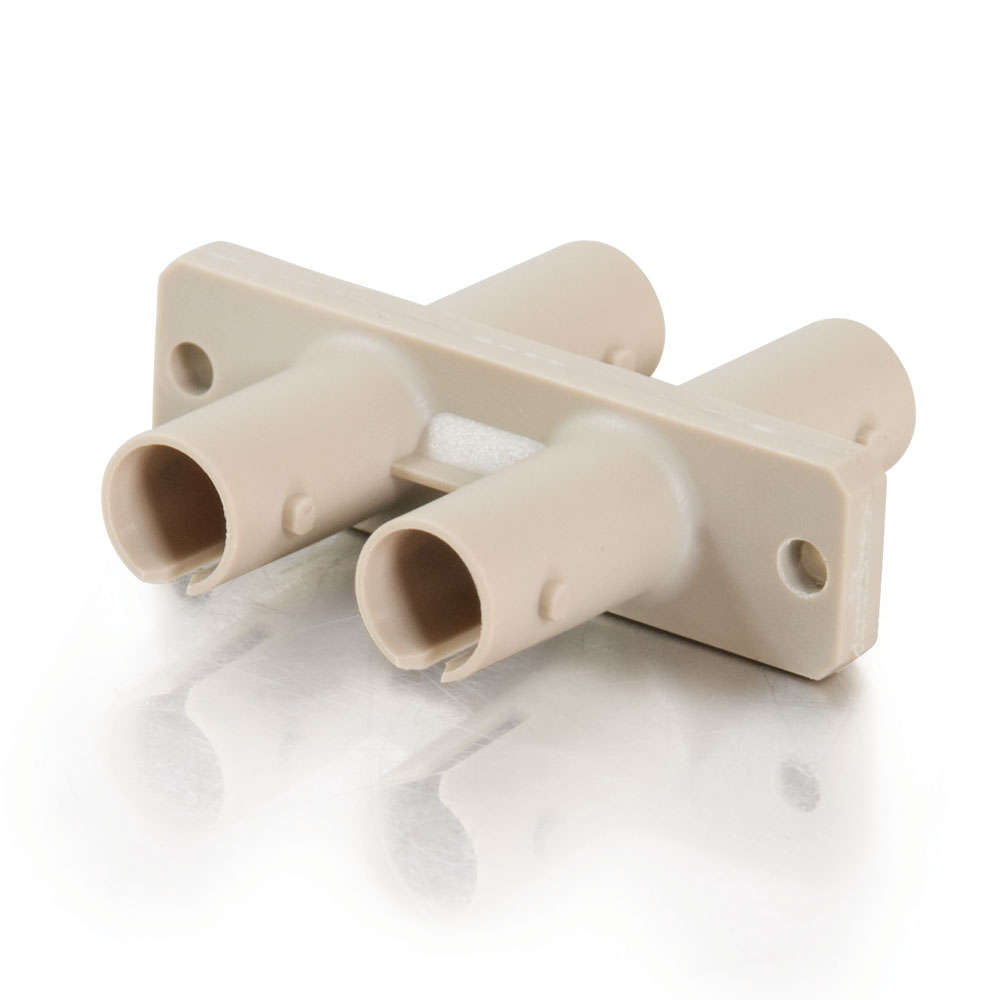 ST Female to ST Female Duplex Fiber Optic Adapter