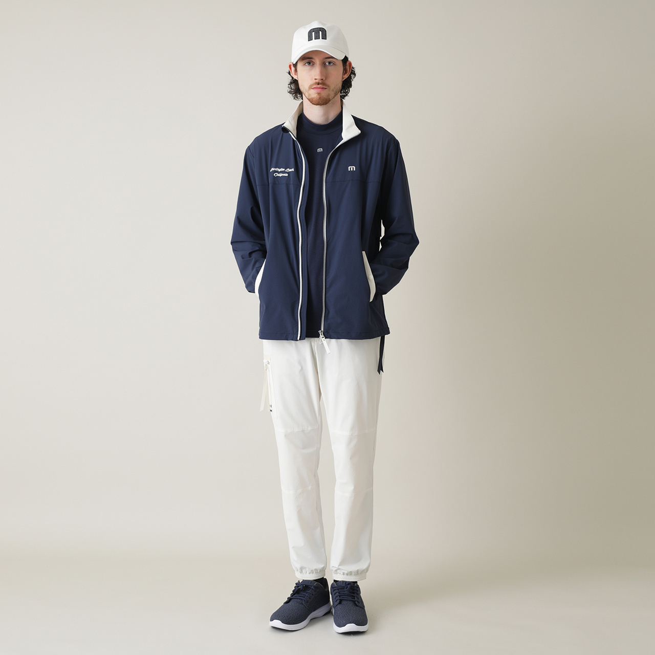 スタンドカラー ジップジャケット(MENS)