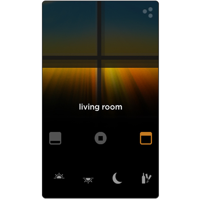 Straight-on shot of the Shades-Widget Equinox Shades Widget