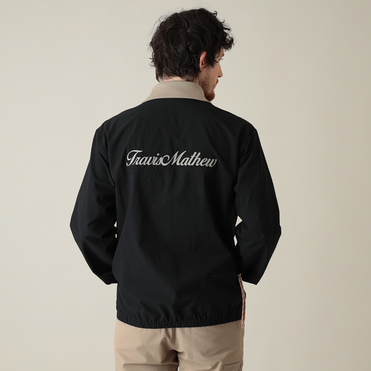 石川遼プロ着用】リブ衿フルジップジャケット(MENS)