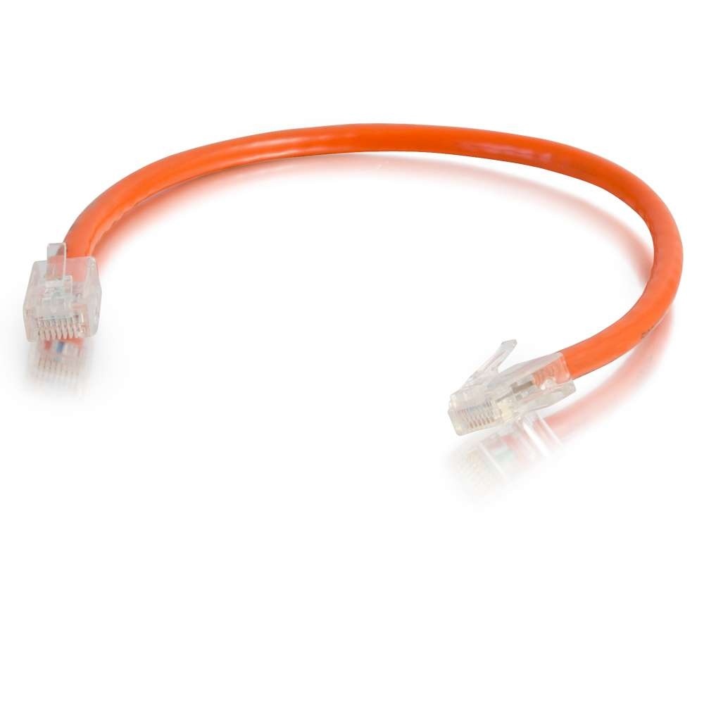 Cat5e Non-Booted Unshielded (UTP) Ethernet Network Patch Cable - Orange