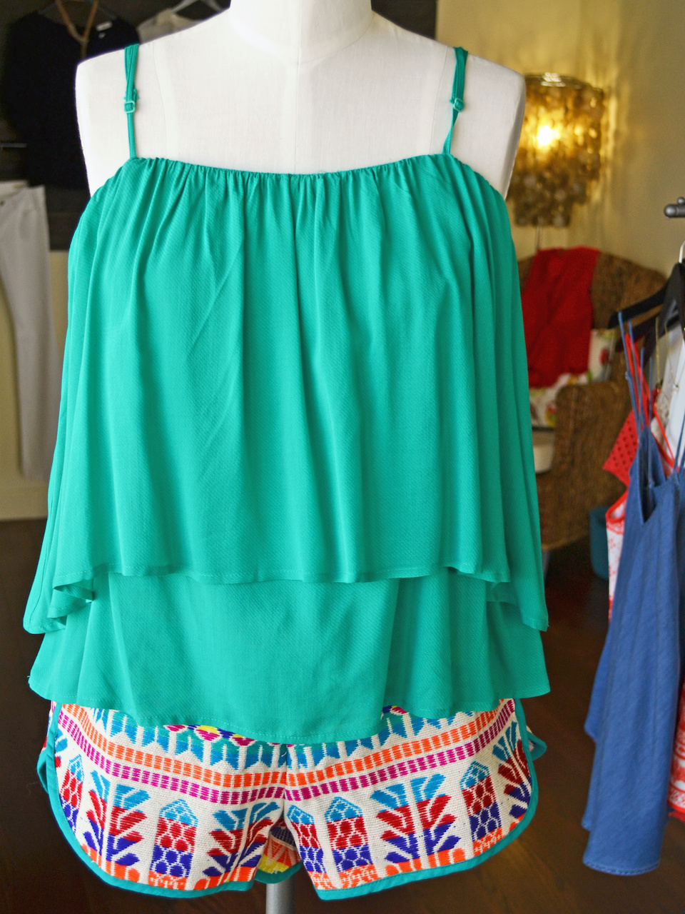 Lots of different options for tops with these great shorts. Keep cool at Forecastle with this tank and shorts