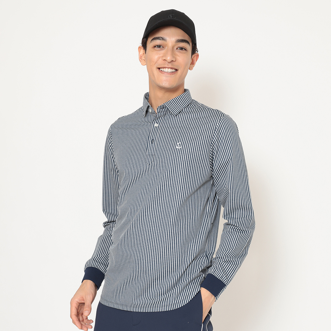 ストライプジャカードシャツ (MENS)
