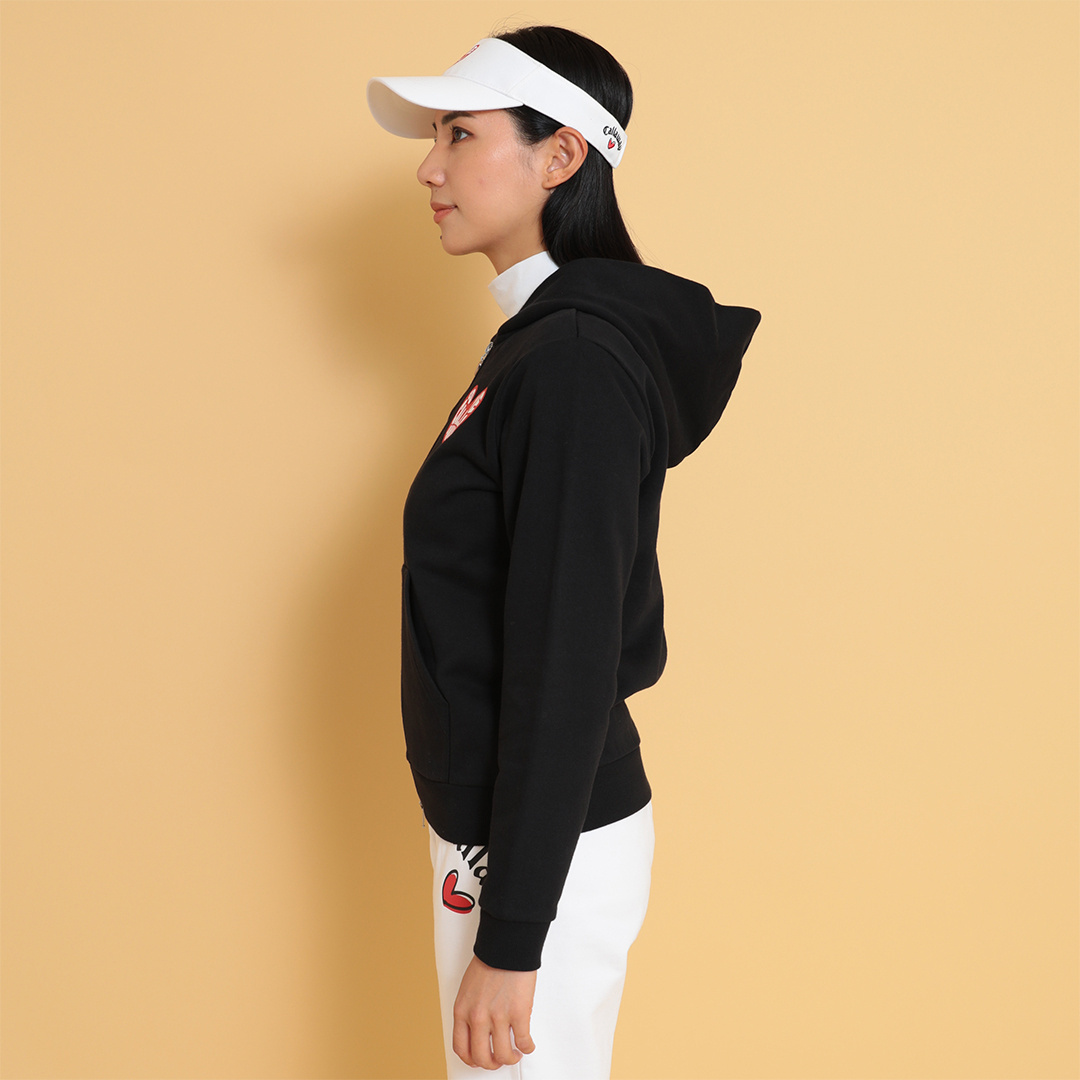 オンライン限定】ラブキャロウェイ 裏毛スウェットフルジップパーカー