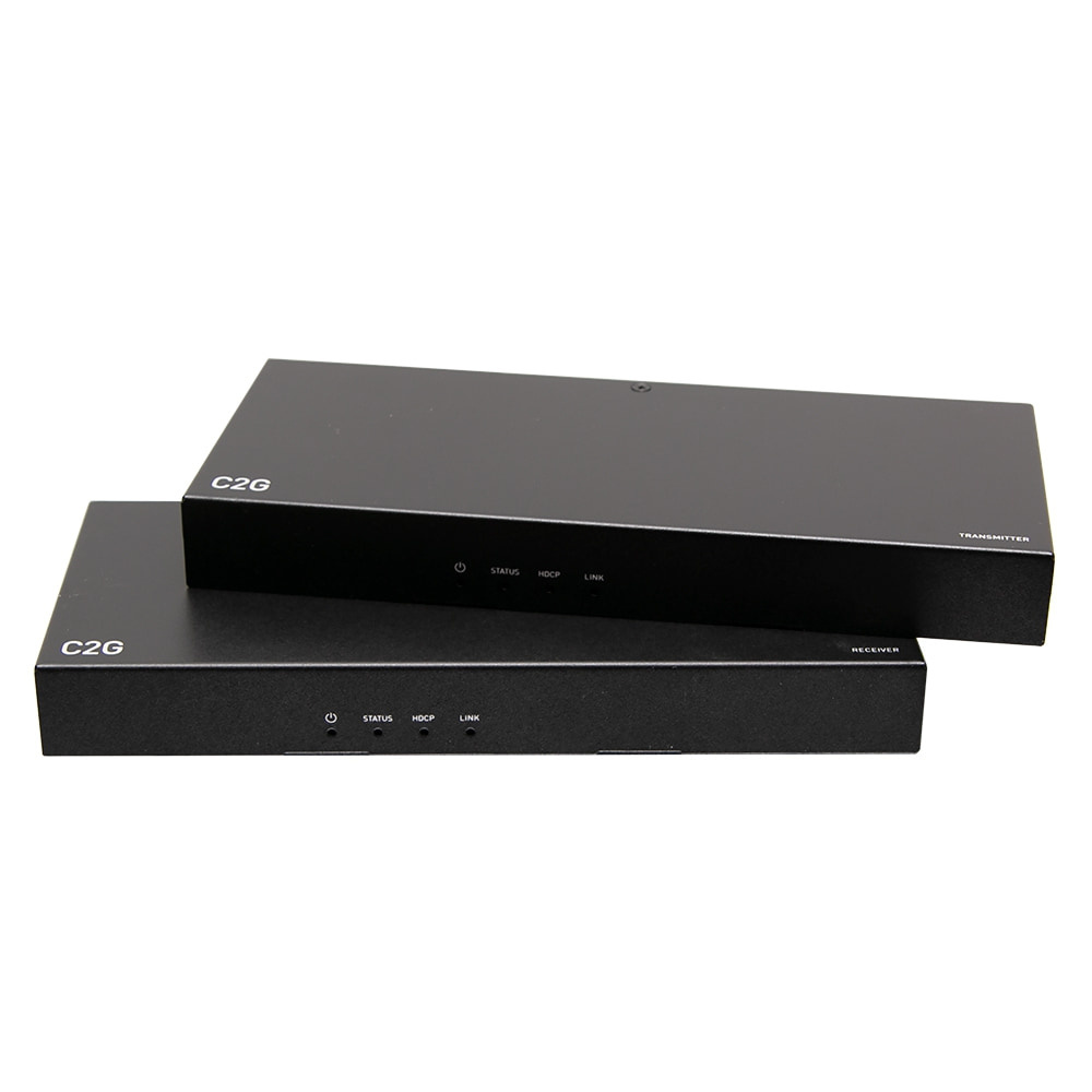 HDMI® HDBaseT + 3.5mm, USB-B to A, and RS232 over Cat Extender Box Transmitter to Box Receiver - 4k 60hz