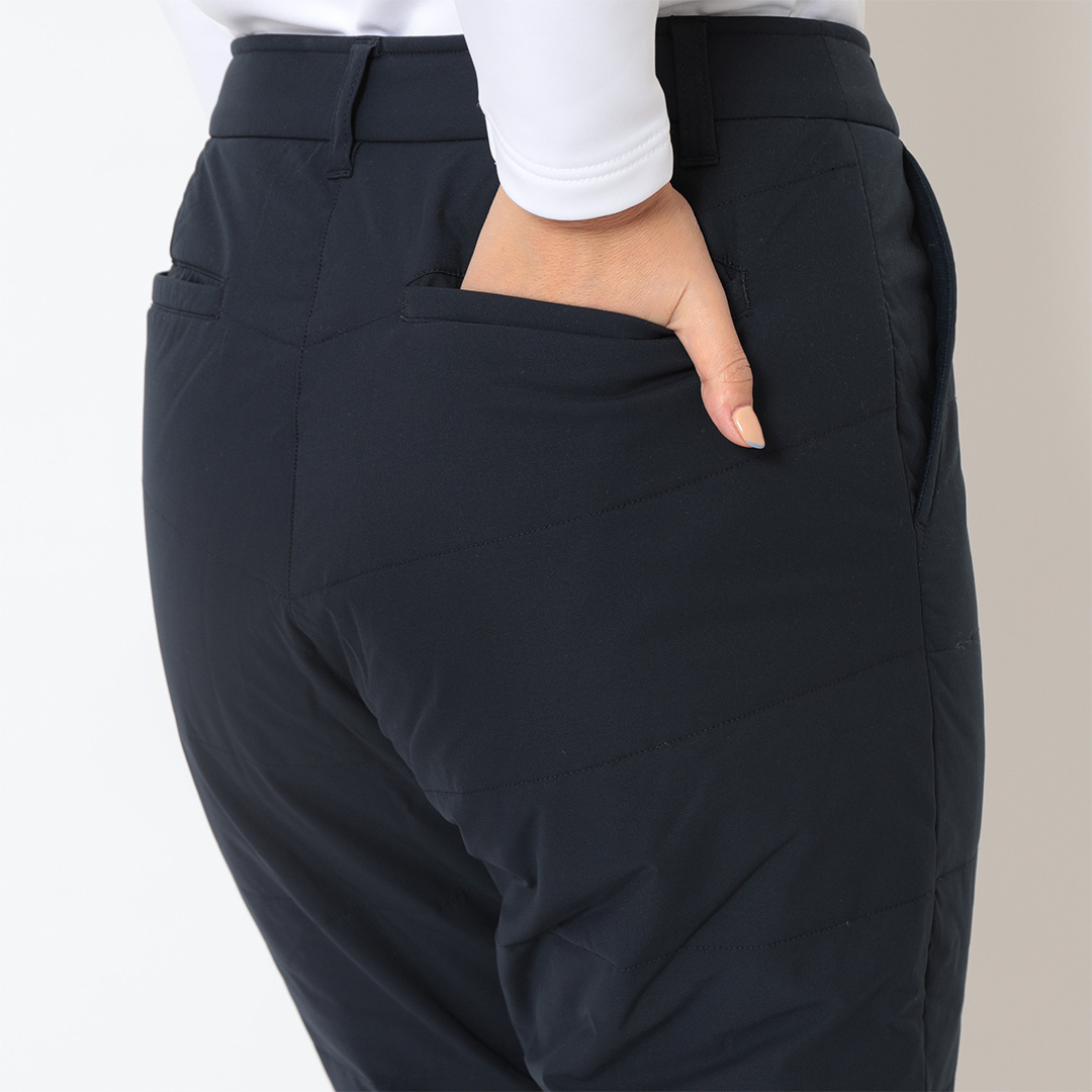 ポリエステルリップ撥水中綿ロングパンツ (WOMENS)