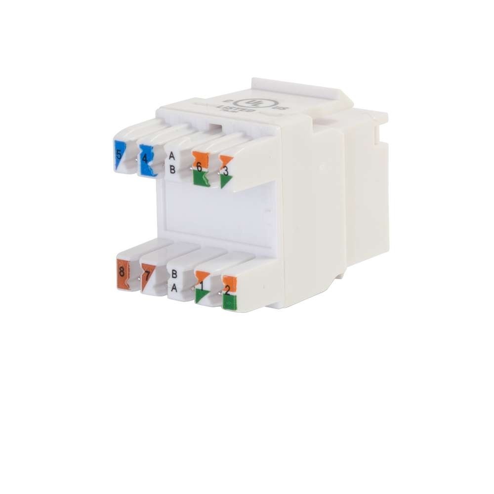 180 Cat6 RJ45 UTP Keystone Jack - Blue
