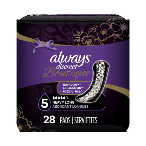 Always Discreet Boutique Heavy Long Pad - 28/bag (AWQHVPT Health & Beauty Health Care Incontinence Aids) photo