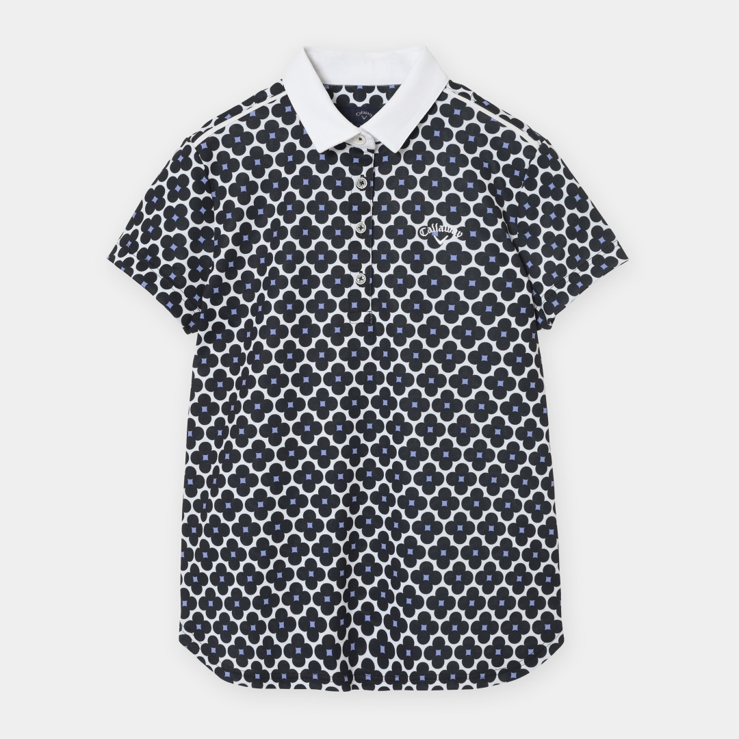 河本結プロ着用】レトロフラワープリント半袖シャツ (WOMENS)