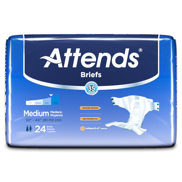 Attends Briefs, Maximum, Medium - 192/case (ATDDBM2 Health & Beauty Health Care Incontinence Aids) photo