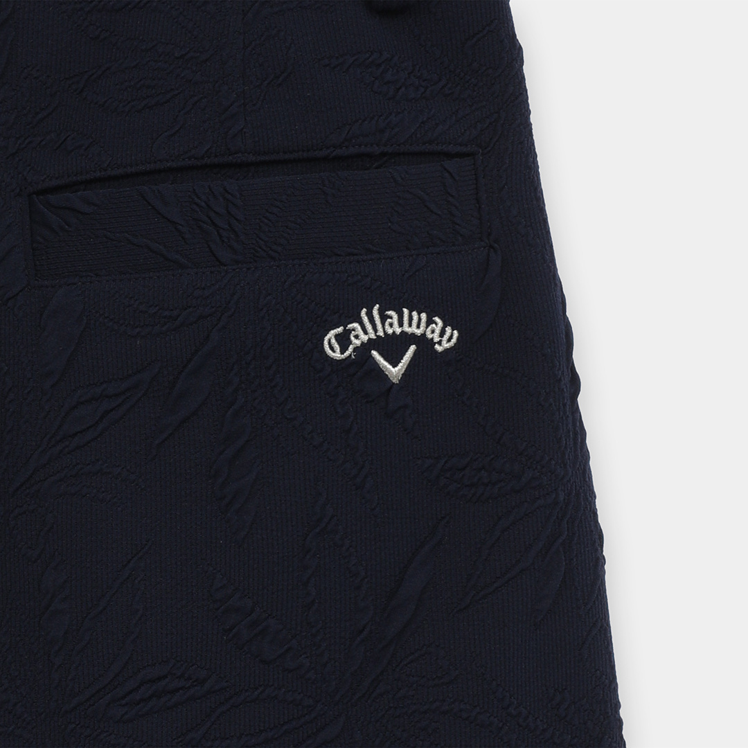フラワージャカード裾プリーツスカート (WOMENS)