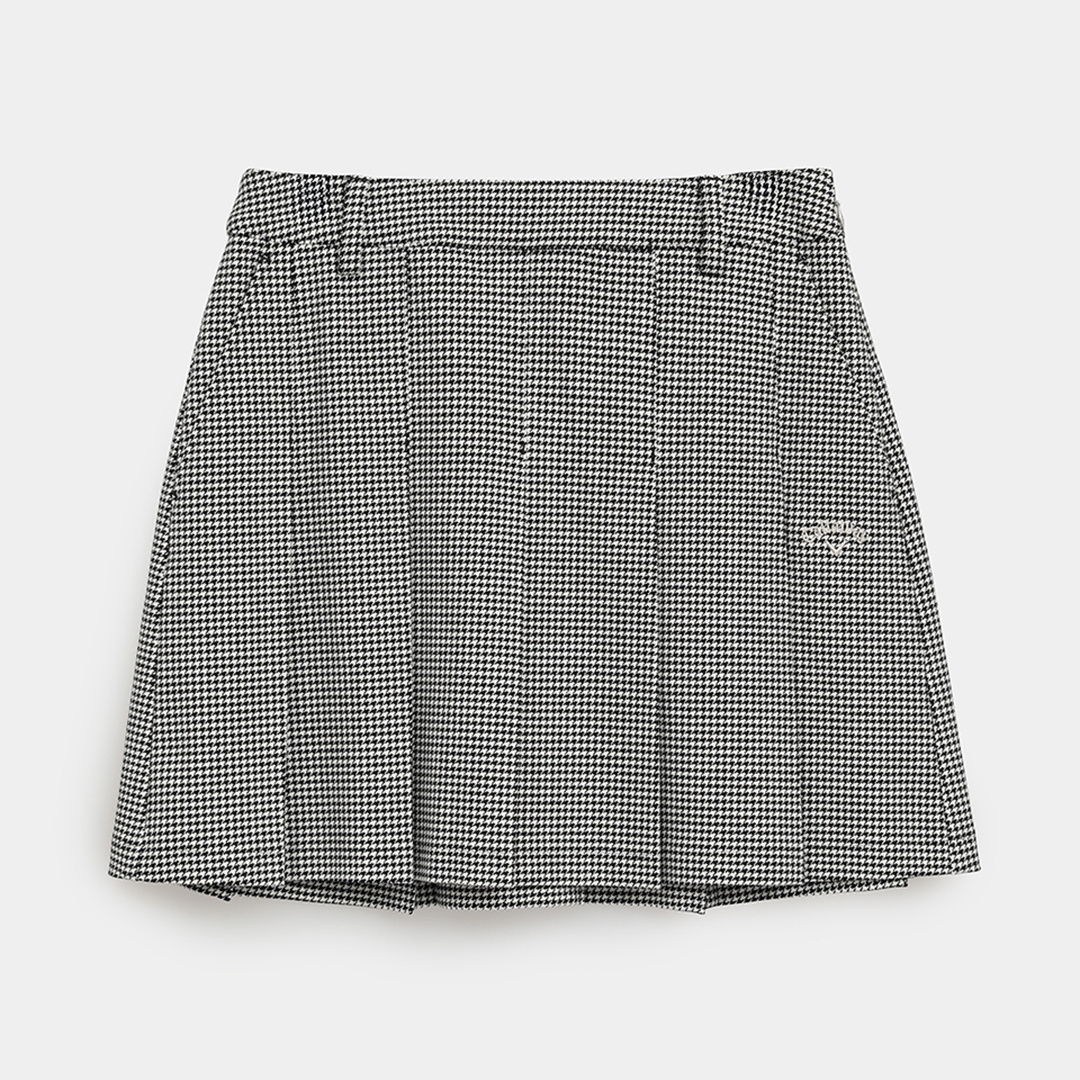 8WAYストレッチ千鳥チェックスカート (WOMENS)