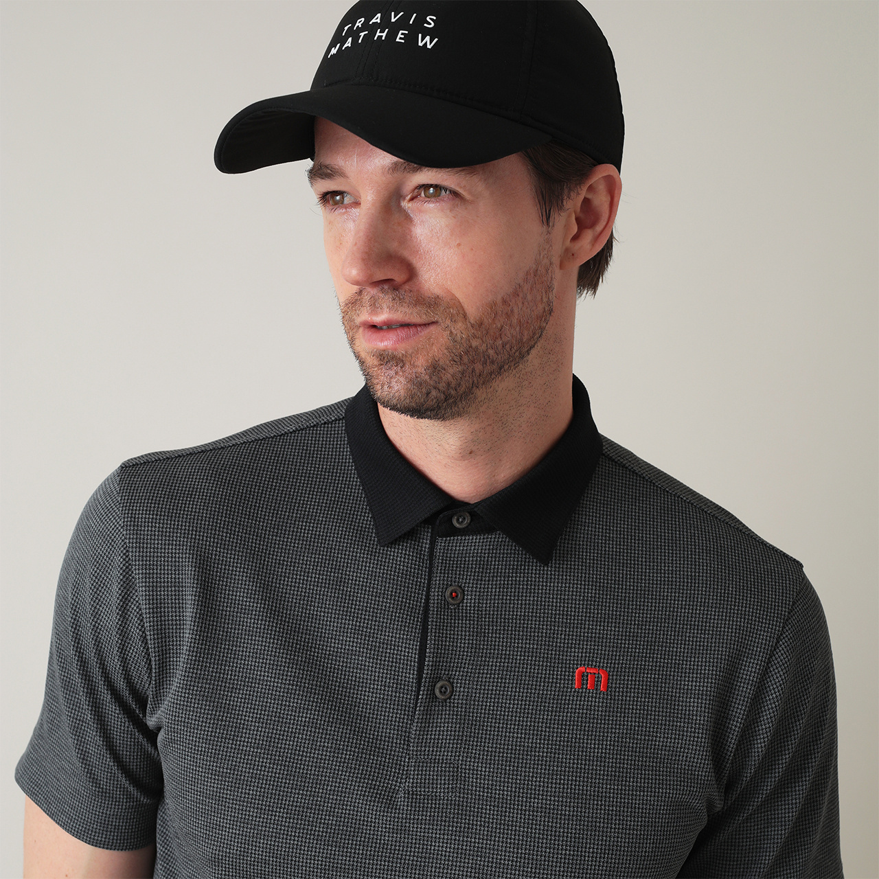 石川遼プロ着用】ハウンドトゥース 涼感ポロ(MENS)