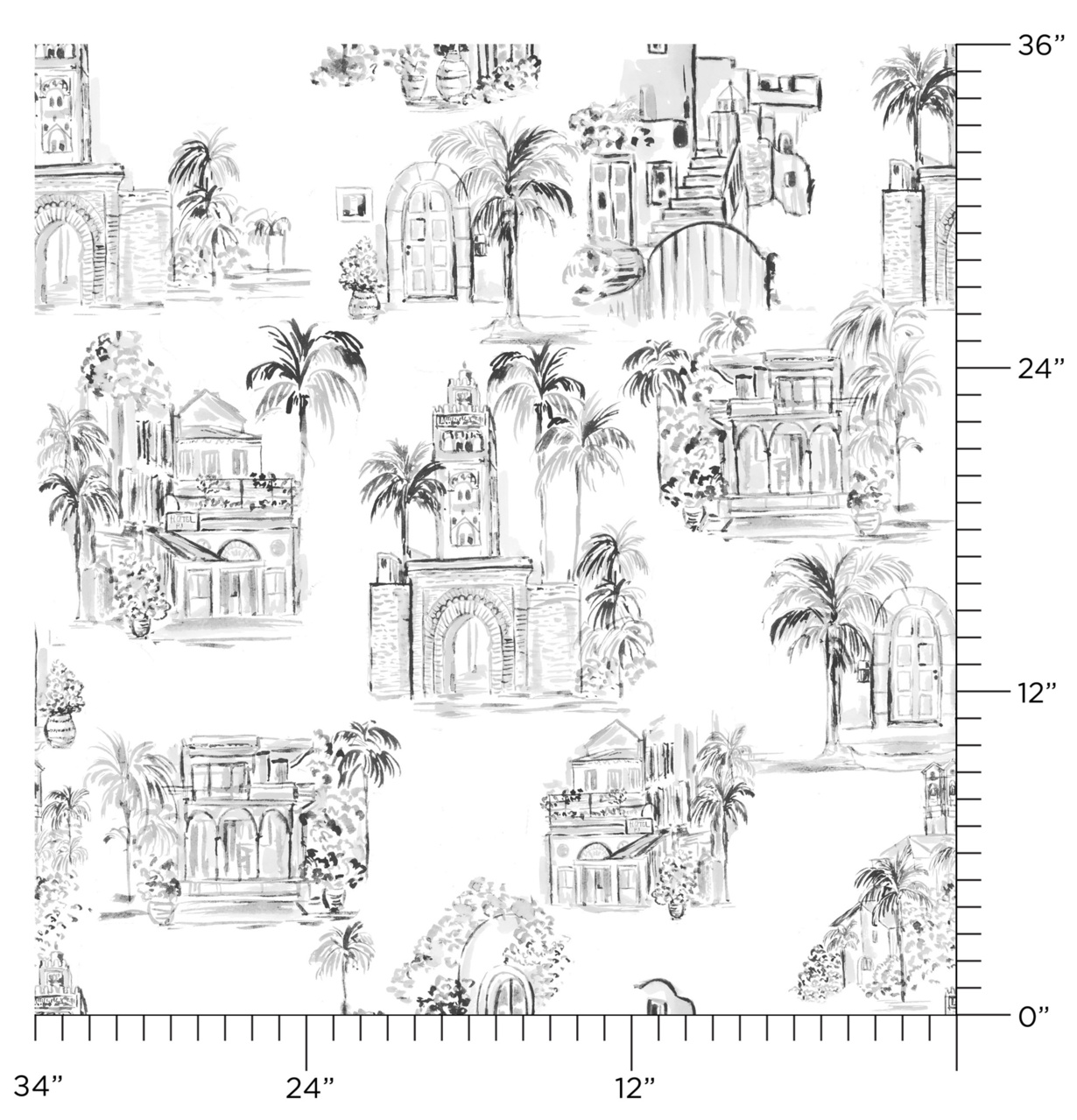 Toulouse Toile in Palm Grove on Glam Grass | Phillip Jeffries
