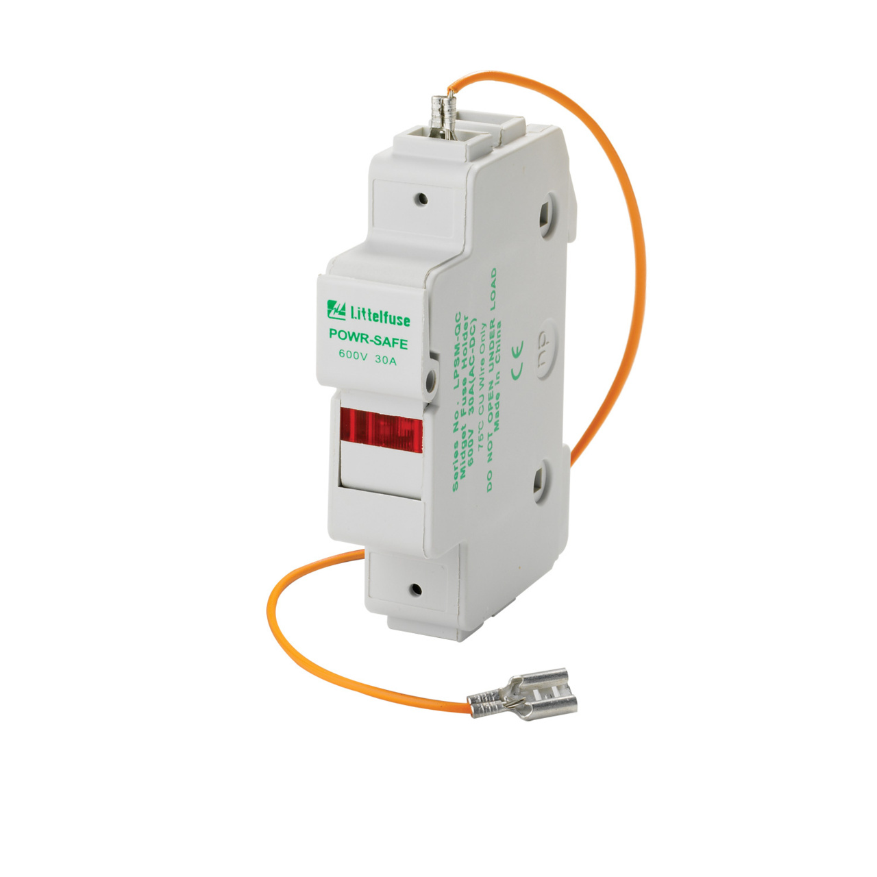 1 POLE NON-INDICATING POWR-SAFE MIDGET HOLDER 30 AMP