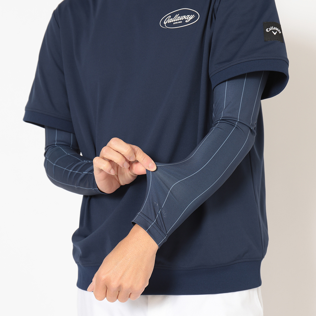 ストライプ柄アームカバー (MENS)